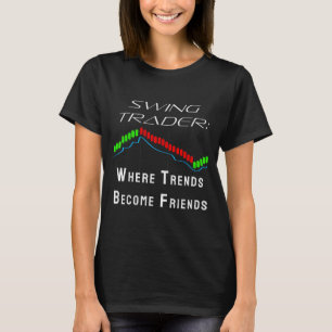 Grappige Swing Trader Handel Aandelenmarkt T-shirt