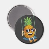 Grappige swingende ananas swinger magneet (Voorkant / Achterkant)