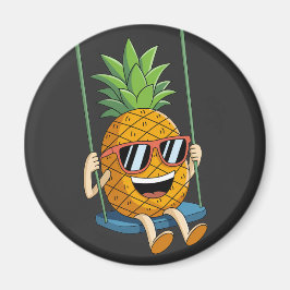 Grappige swingende ananas swinger magneet