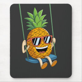 Grappige swingende ananas swinger Muismatten