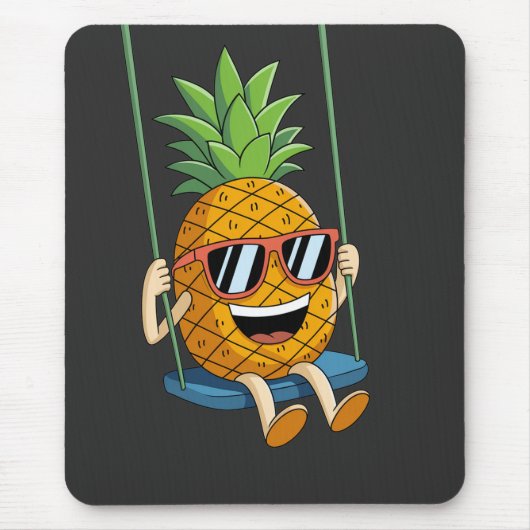 Grappige swingende ananas swinger Muismatten (Voorkant)