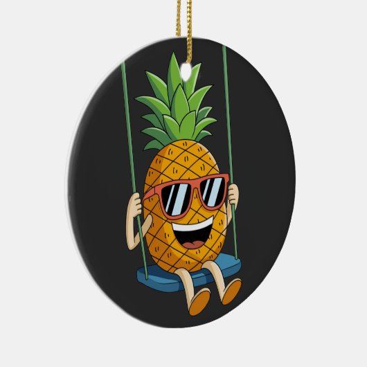 Grappige swingende ananas swinger Ornamenten (Rechts)