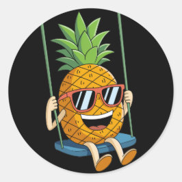 Grappige swingende ananas swinger Sticker
