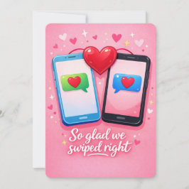 Grappige 'Swiped Right' Dating App Valentijnskaart Feestdagenkaart