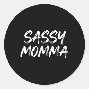 Grappige Sy Moeder Sarcastische Humor Moeder Leven Ronde Sticker