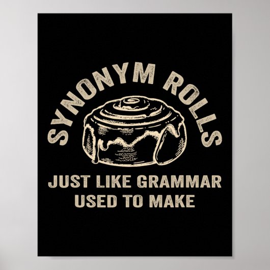 Grappige Synoniemen Rolls Grap Caneel Rolls Gramma Poster (Voorkant)