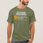 Grappige systeemingenieur definitie software cadea t-shirt (Voorkant)