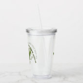 Grappige T rex cartoon God maakte elk schepsel Acryl Drinkbeker (Links)