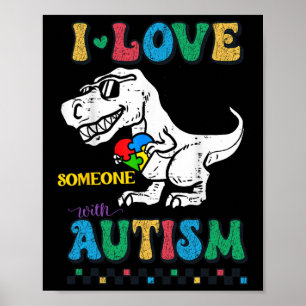 Grappige T.rex Dino dinosaurus Ik hou van iemand m Poster