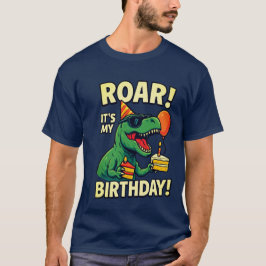 Grappige T-Rex Dino verjaardag T-shirt