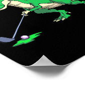 Grappige T Rex Dinosaur Golf Cadeaus Shirts Voor M Poster (Hoek)
