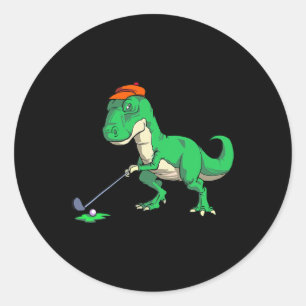 Grappige T Rex Dinosaur Golf Cadeaus Shirts Voor M Ronde Sticker