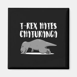 Grappige T-rex Dinosaur Yoga Kleding Perfecte Cade Magneet