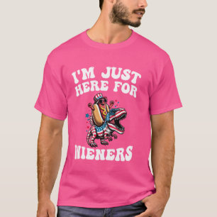 Grappige T-Rex dinosaurus Amerisaurus 4 juli T-shirt