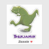 Grappige T rex dinosaurus cartoon humor Sticker (Vel)