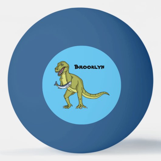 Grappige T rex dinosaurus illustratie  Pingpongbal (Voorkant)