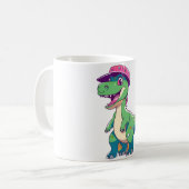 Grappige T-Rex dinosaurus Mok (Voorkant links)