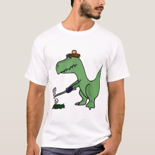 Grappige T Rex Dinosaurus Spelen Golf T-shirt