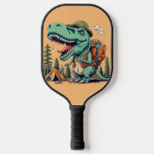 Grappige T-rex dinosaurus wandelen Abstract Pickleball Paddle (Voorkant)
