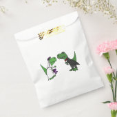 Grappige T-Rex Dinosaurussen Bruid en bruidegom Fa Bedankzakje (Gezegeld)