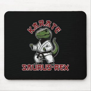 Grappige T-rex Karate Dino Martial Arts Kinderen  Muismat