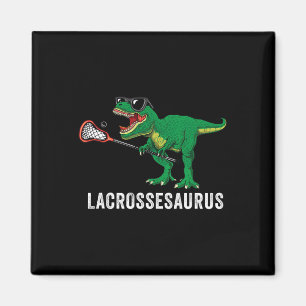 Grappige T Rex Lacrosse Dinosaur Lax Jongens Lacro Magneet