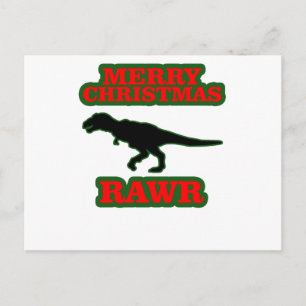 Grappige T-Rex lelijke kersttrui Shirten.png Feestdagenkaart