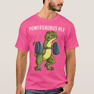 Grappige T Rex Powerlifting Gewichtheffen Gym Work T-shirt