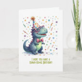 Grappige T-Rex Rawr-Some Verjaardag Kaart (Voorkant)