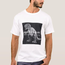 Grappige T-Rex Sla Arm Dag Nooit Over Gym T-shirt