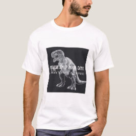 Grappige T-Rex Sla Arm Dag Nooit Over Gym T-shirt
