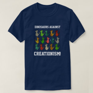 Grappige T-Rexen "Dinosaurussen tegen Creationisme T-shirt