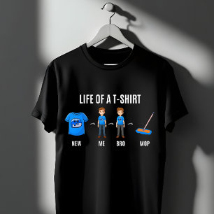 Grappige T-shirt Levenscyclus Humor