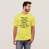Grappige T-Shirt met nerd-poëzie humor (Voorkant volledig)