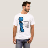 Grappige T-shirt met 'Onderbreking' (Voorkant volledig)