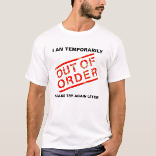 Grappige T-shirt Niet in Werking