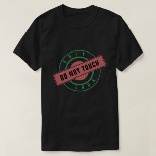 Grappige T-shirt tekst stempel alleen kijken - nie
