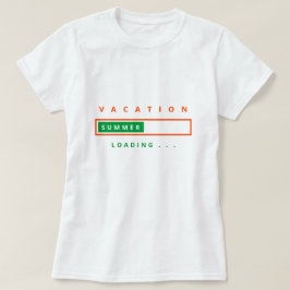 Grappige T-shirt vakantie laden - aangepaste tekst