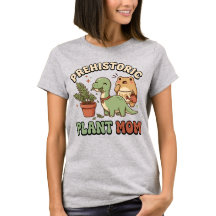 Grappige T-shirt voor Plant Moeder met Dinosaur di