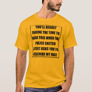 Grappige T-Shirt voor Politietekenaar