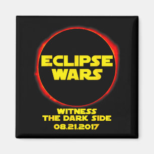 Grappige T-shirt Zonne Elcipse Eclipse Oorlogen We Magneet