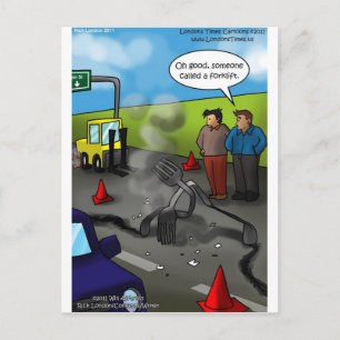 Grappige T-Shirts Mokken enz. voor vorkheftruckcha Briefkaart