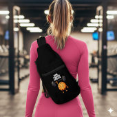 Grappige Taai Koek Het Tillen Van Een Halter Sling Bag