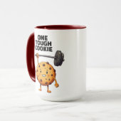 Grappige Taai Koekje Hanteert Halter Mok (Voorkant links)