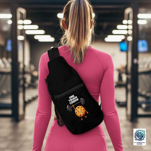 Grappige Taai Koekje Hanteert Halter Sling Bag