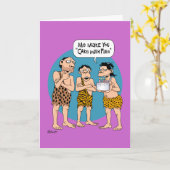 Grappige "Taart met Vuur" Verjaardag Kaart (Gele Bloem)