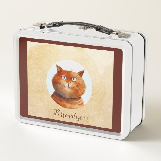 Grappige Tabby Cat Feline gepersonaliseerd (Achterkant)