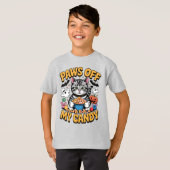 Grappige Tabby Cat Halloween, Pootjes van mijn Sno T-shirt (Voorkant volledig)