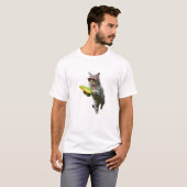Grappige Tabby Disc Golfer T-shirt (Voorkant volledig)