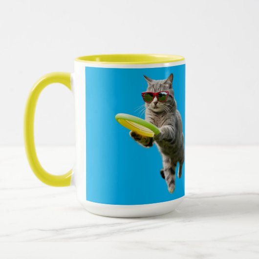 Grappige Tabby Discgolf Mok (Links)